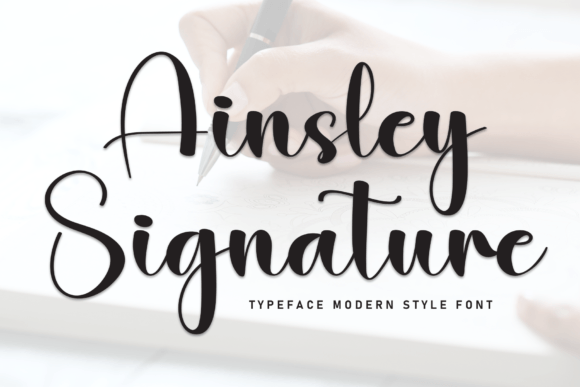 Ainsley Signature: The Elegant Script Font for Crafters & Sellers