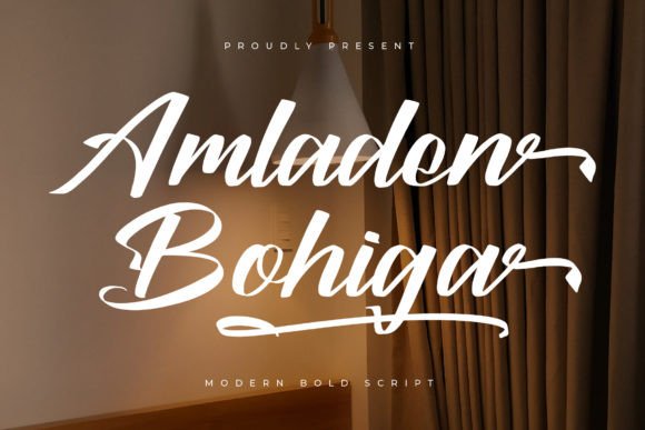 Amladen Bohiga: A Bold Script Font for Modern Web Design