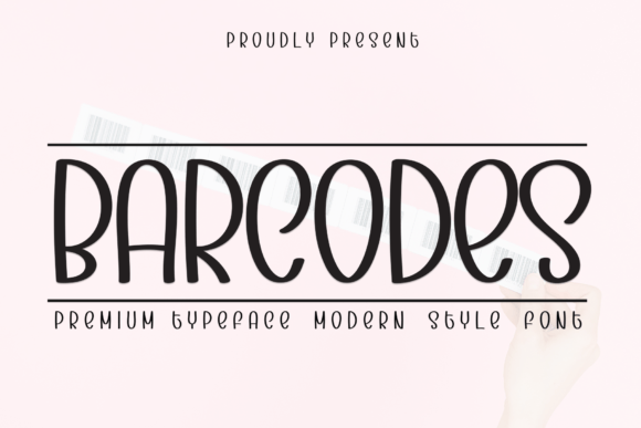Barcodes Font: Elegant Handwritten Typography for Brands