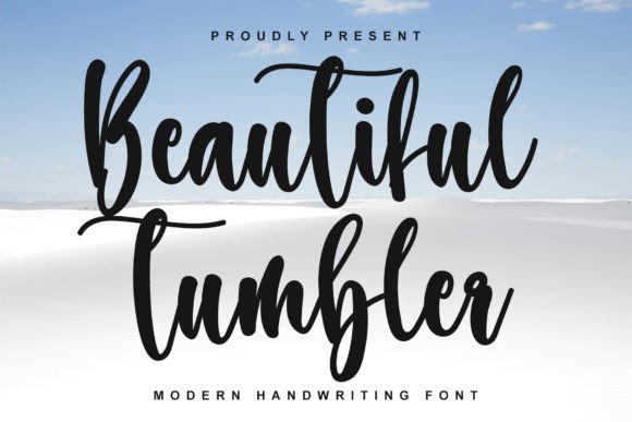 Beautiful Tumbler: A Craft-Friendly Script Font