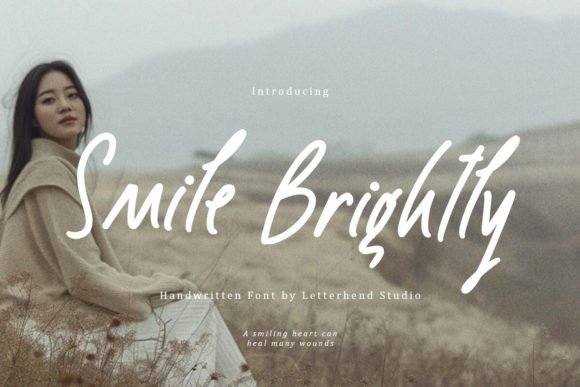 Creating Products with the Smile Brightly Handwritten Font