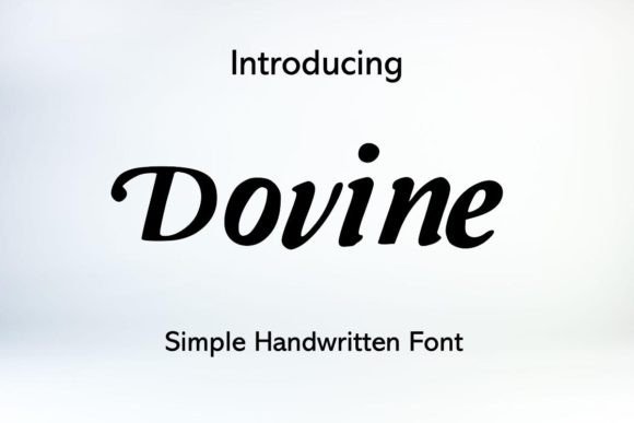 Designing with Dovine: A Handwritten Font for Editorial Elegance