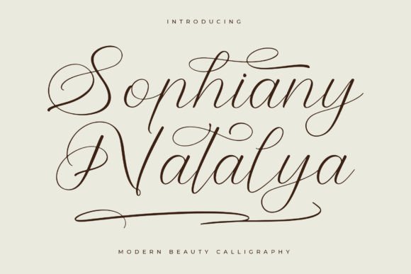 Elevate Your Brand with Sophiany Natalya Font