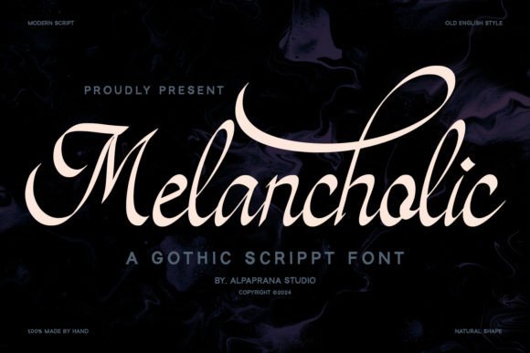 Elevate Your Craft with Melancholic: A Stylish Script Font