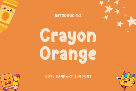 Enhance Your Brand with Crayon Orange Font