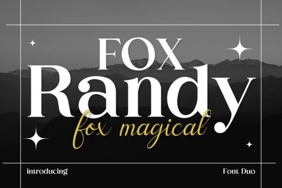 Fox Randy & Fox Magical: A Flexible Font Duo for Modern Branding