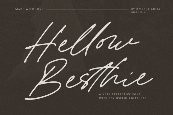 Hellow Besthie: An Elegant Script Font for Digital Branding
