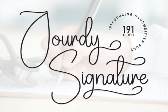 Jourdy Signature: A Handwritten Font for Modern Marketing