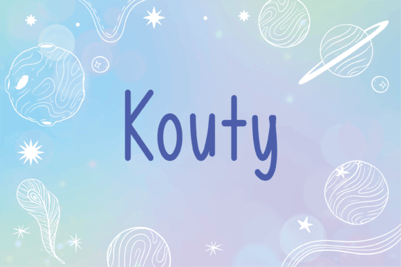 Kouty: The Friendly Handwritten Font for Your Creative Projects