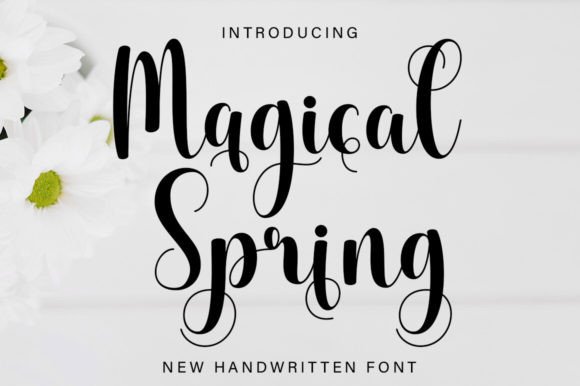 Magical Spring: A Handwritten Font for Gentler Branding