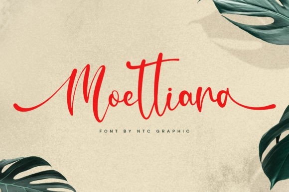 Moettiara: A Script Font for Modern Editorial Design