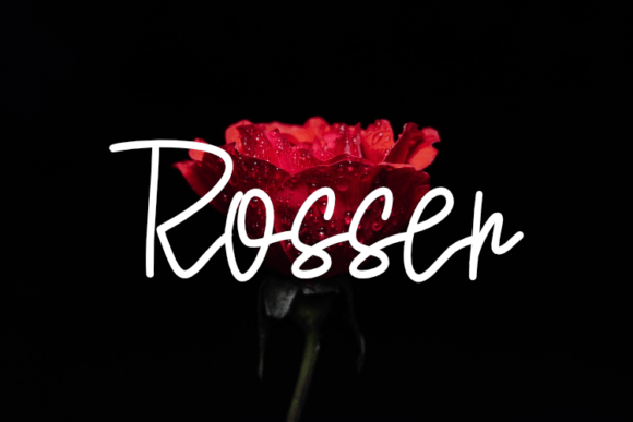 Rosser: A Dynamic Font for Captivating Marketing Design