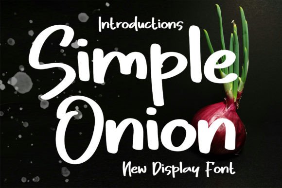 Simple Onion: A Playful Font for Authentic Branding