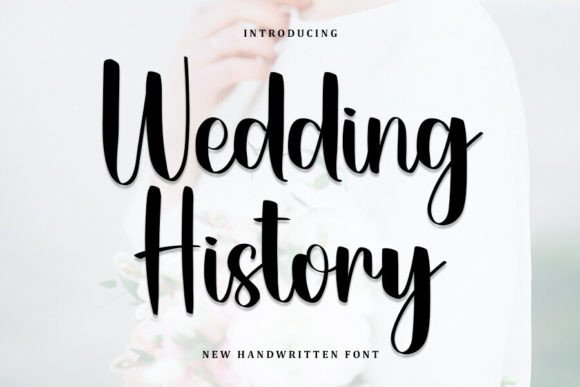 Wedding History: A Modern Script Font for Digital Branding